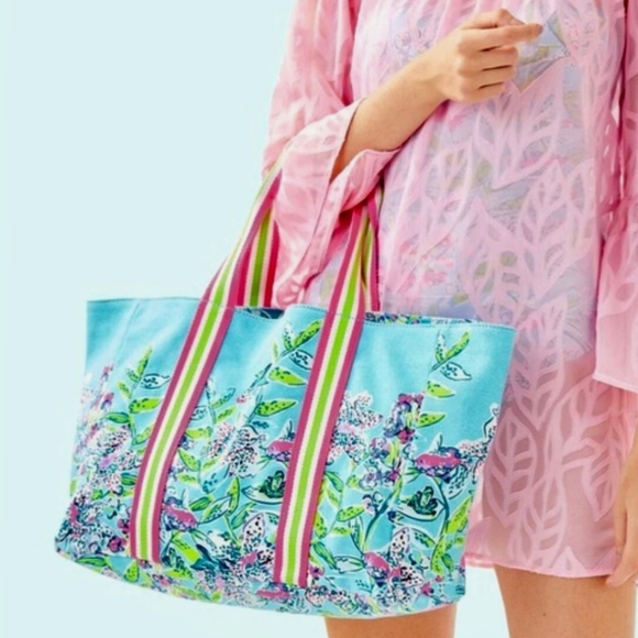 Lilly Pulitzer Mercato Tote Multi Splashdance One Size
